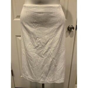 Nanette Lepore White Pleated Pencil Skirt, Size 10 - NWT! $278.00
